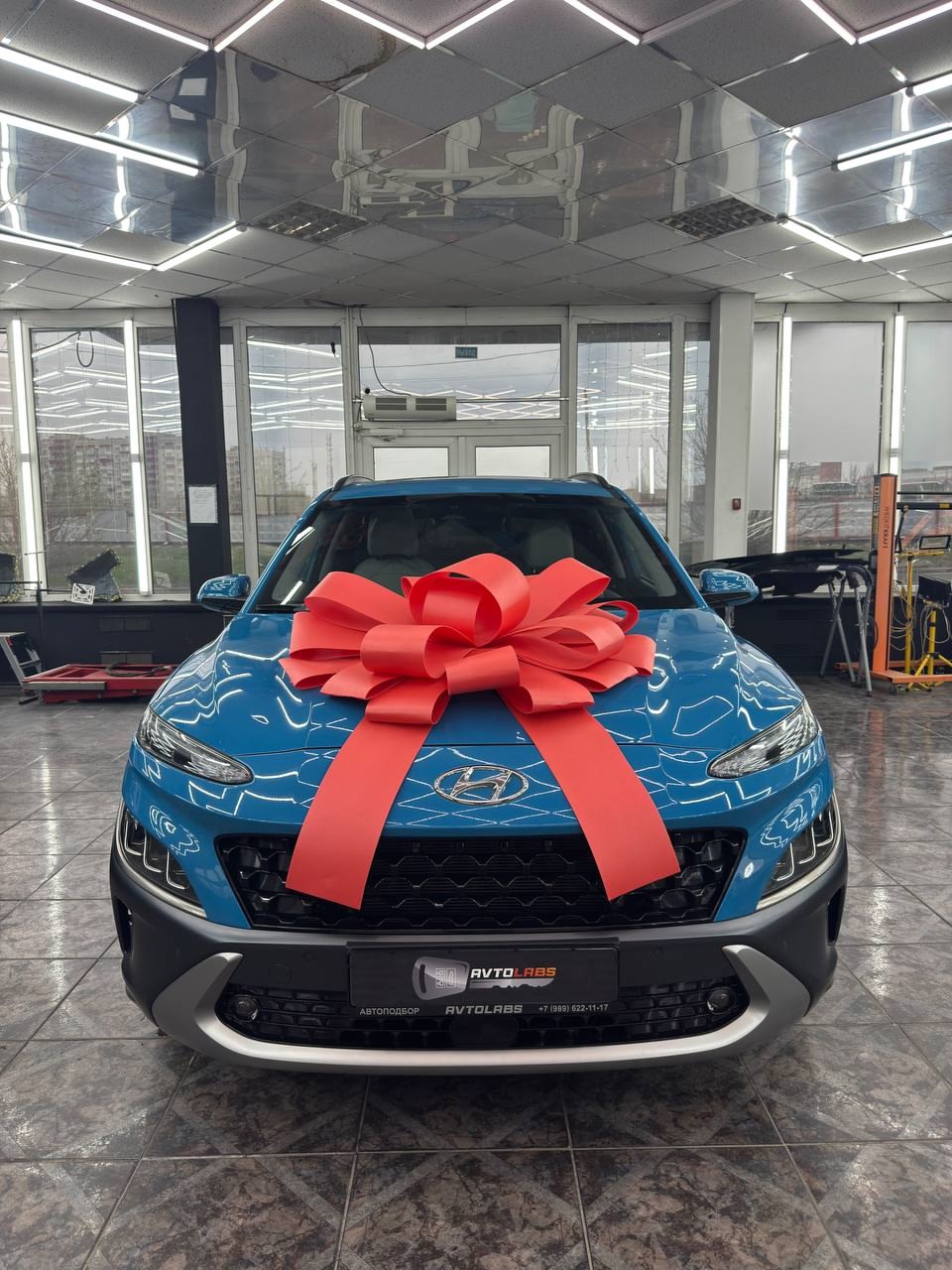 Привезли автомобиль Hyundai Kona